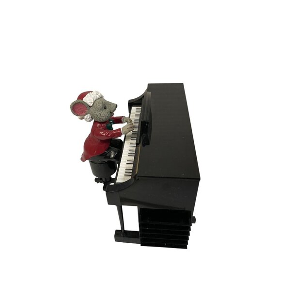 Mr Christmas Mouse Pianist Music Box Maestro Holiday Decor 9 Songs Volume Contro - Picture 4 of 16